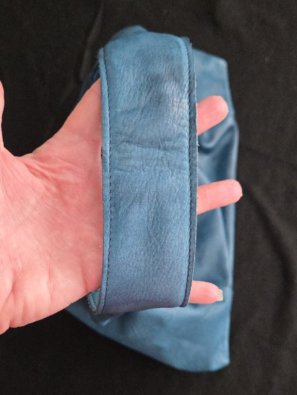 Latico Denim Leather Shoulder Hobo - Picture 5 of 7